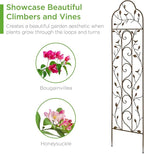 Best Choice Products 60x15in Iron Garden Trellis, Arched Outdoor Decoration - Image 4