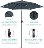 Best Choice Products 7.5ft Outdoor Solar Market Table Patio Umbrella - Image 5