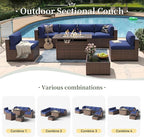 Aoxun 8-Piece Outdoor Patio Furniture Set - Image 6