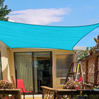 SUNLAX Sun Shade Sail 8' x 10' Turquoise Blue Rectangle Canopy Sail Shade Cover - Image 9