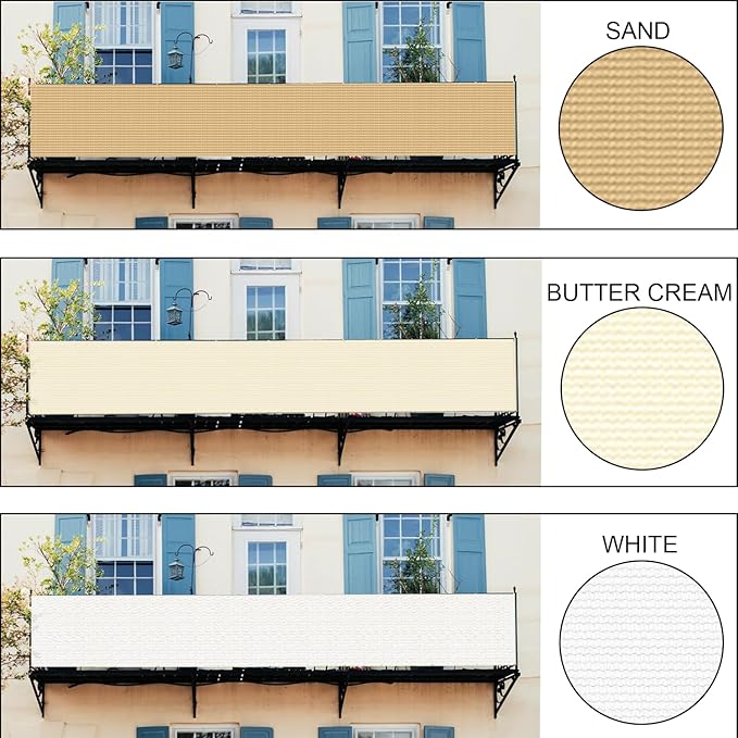 LOVE STORY Balcony Privacy Screen, UV Protection and Weather-Resistant - Image 3