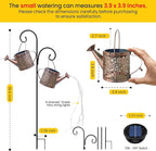 Solar Lights Outdoor Decorative, 2 Pack Metal Watering Can Lights Waterproof - Image 3