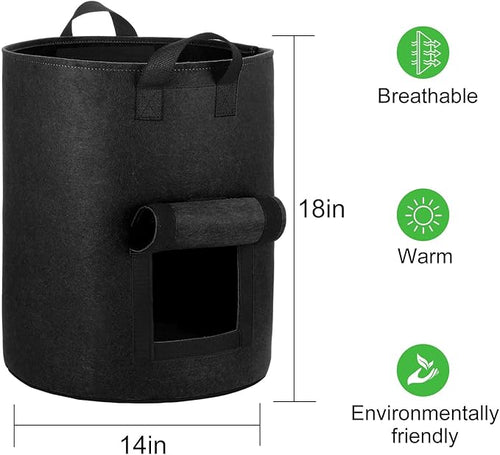 4-Pack 10 Gallon Potato Grow Bags - Image 2