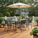 Tangkula 55" Patio Dining Table - Image 2