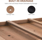 Raised Garden Bed with Legs Outdoor, Elevated Garden Box, Storage Shelf - Image 7