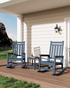 GarveeLife Adirondack Outdoor Side Table 18 x 15 in, HDPE 2-Tier Patio Side - Image 2