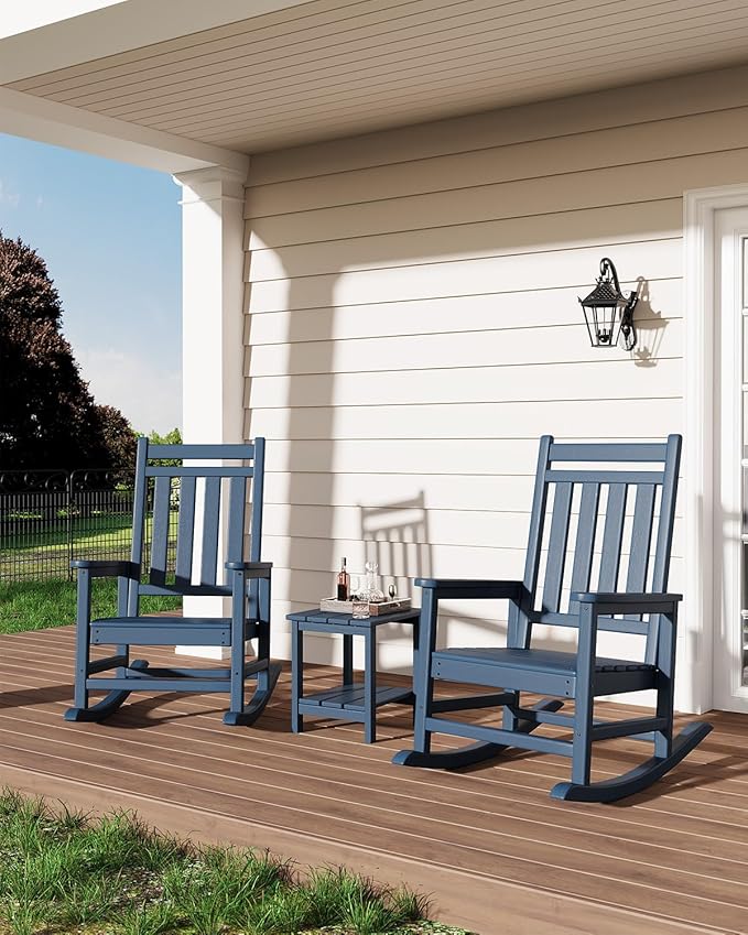 GarveeLife Adirondack Outdoor Side Table 18 x 15 in, HDPE 2-Tier Patio Side - Image 2