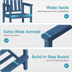 Ciokea Heavy Duty Bar Height Chair, 380lbs Outdoor Adirondack Tall Bar Chair - Image 3