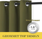 NICETOWN Door Curtain for Closet Doors 80 Inches Long 1 Panel, Room Divider - Image 6