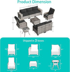 9-Piece Outdoor Patio Furniture Set - Image 5