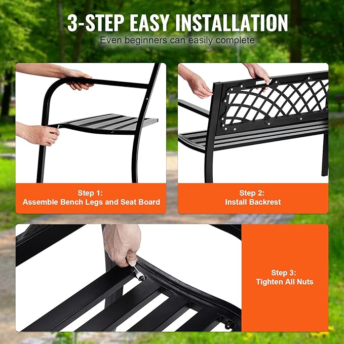 VEVOR Outdoor Bench, Patio Bench - Image 7