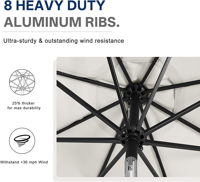 ABCCANOPY Durable Solar Led Patio Umbrellas - Image 7
