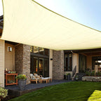 LOVE STORY Custom Size 15'x15' Butter Cream Sun Shade Sail Rectangle UV Block by LOVESTORY