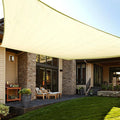 LOVE STORY Custom Size 7'x15' Butter Cream Sun Shade Sail Rectangle UV Block by LOVESTORY