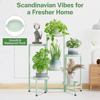 iDavosic.ly Plant Stand Indoor Outdoor, 6 Tier Corner Metal Flower Display - Image 7