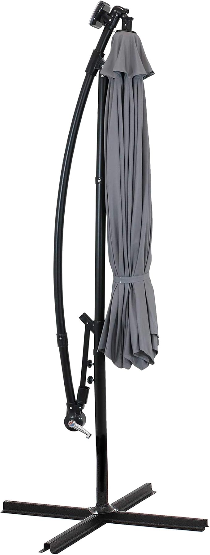 Sunnydaze 10' Solar Offset Patio Umbrella - Image 7