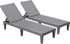 Devoko Outdoor Chaise Lounge Chair Set of 2 by DEVOKO
