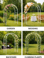 Adorox Metal Garden Arch Trellis - Image 2
