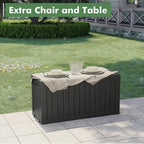 Outdoor Storage Box, Resin Deck Boxes Indoor and outdoor, Waterproof Storage - Image 6