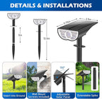 TOBUSA Solar Spot Lights Outdoor Waterproof, RGB Solar Color Changing Lights - Image 4