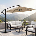 OLIXIS 9.7FT Offset Patio Umbrella - Image 7
