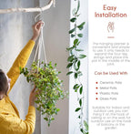 feedee Macrame Plant Hangers for Plants - Image 7