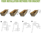 2 Pack 30 Inch Window Boxes Planters Railing Planter Box - Image 5