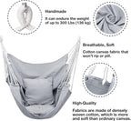 Hommtina Hammock Chair Hanging Rope Swing, Max 300 Lbs Hanging Chair - Image 2