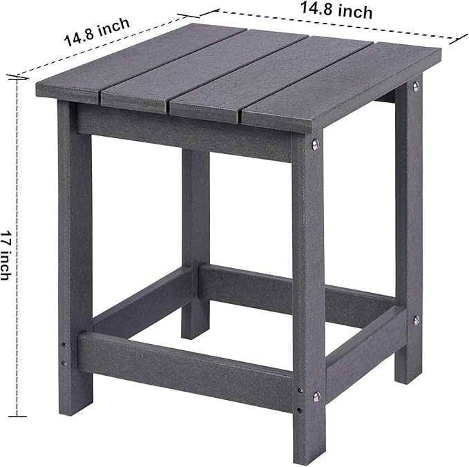 LZRS Adirondack Square Outdoor Side Table - Image 3