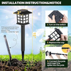 GIGALUMI Solar Outdoor Lights，10 Pack LED Solar Lights Outdoor Waterproof - Image 6
