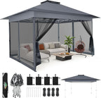 C0BIZI Gazebo 10x15 Pop up Canopy, Gazebos on Clearance-Canopy Tent by COBIZI