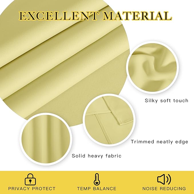 NICETOWN Door Curtain for Closet Doors 80 Inches Long 1 Panel, Room Divider - Image 2