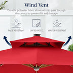 Best Choice Products 10ft Square Cantilever Patio Umbrella w/Base Included - Image 7