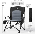 EVER ADVANCED Oversized Folding Camping Chair - Image 6