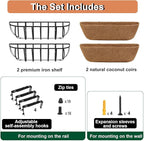 24'' Window Box Railing Planter - Image 4
