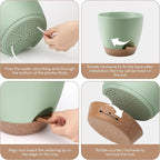 Plant Pots 10/9/8/7.5/7 inch, Self Watering Planters - Image 3