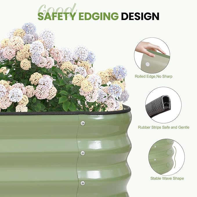 5-in-1 Adjustable Raised Garden Bed Kit | Galvanized Planter Boxes - Image 4