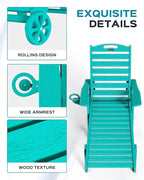 Outdoor Chaise Lounge Chair Set of 2, Patio Lounge Chairs - Image 5