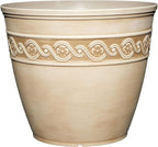 Classic Home and Garden Corinthian Resin Flower Pot Planter, Desert Tan by ClassicHomeandGarden