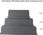 The HC Companies 30 Inch Venetian Rectangular Window Planter Box - Image 5