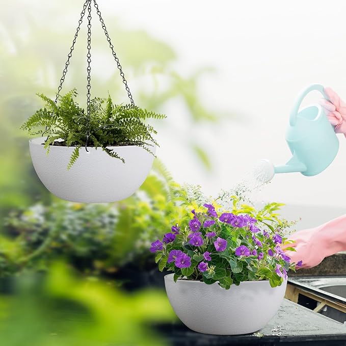 13 inch Large Hanging Planters Plant Pots - Image 6