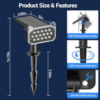 WdtPro Solar Spot Lights Outdoor Waterproof, Bright Solar Lights Outdoor - Image 9