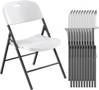Nazhura 350 Weight Limit Heavy Duty Plastic Folding Chair by NazhuraGoodCompanionAtHome