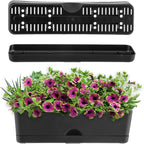 5 Pack Window Boxes Planters 16 Inches Rectangular Planter Herb Planter Boxes - Image 6