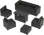 Aoxun 8 Piece Patio Furniture Set - Image 8