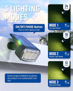 Solar Lights Outdoor Lighting IP65 Waterproof, 63LED Solar Spotlights, 3 Pack - Image 2