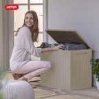 Keter City 30 Gallon Resin Outdoor Storage Box & Patio Side Table - Image 10