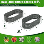 A ANLEOLIFE 4-Pack 6X3X2ft & 8X4X2ft Deep Root Galvanized Raised Garden Beds - Image 2