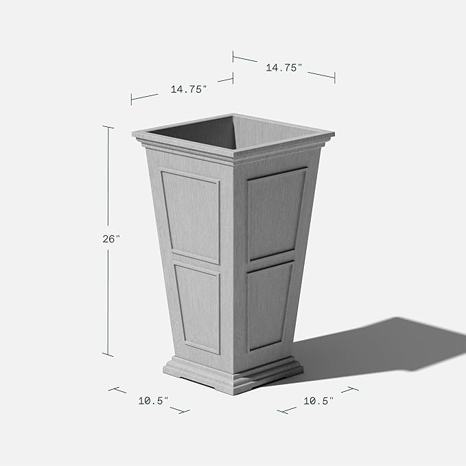 Veradek Fairmont Tall Plastic Planter - Image 3