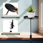 1 Pcs Window Sill Plant Shelf 7.9''D x 14.2''H Adjustable Window Shelf - Image 3